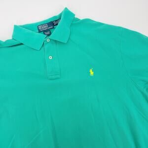 Vintage Polo Ralph Lauren Short Sleeve Polo Green Size XL Men's 90's